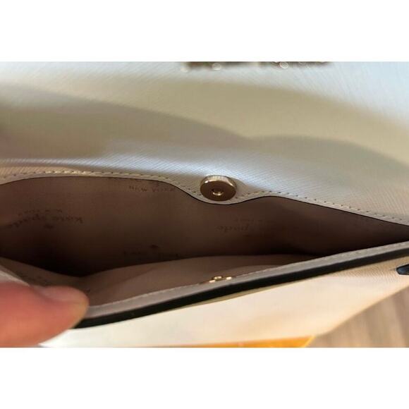 Kate Spade Staci Medium Dome Backpack Color-block Beige Saffiano Leather - Picture 2 of 10